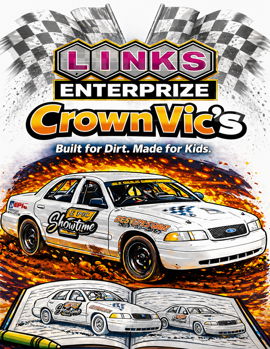 Links enterprise crown Vic coloring book
